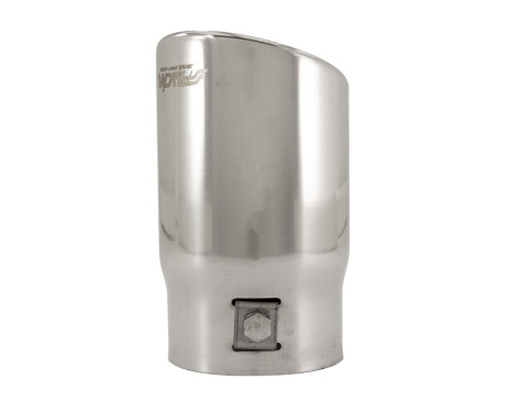 Simoni Racing Exhaust Tip Round/Slanted Stainless Steel - Diameter 76mm - Length 128mm - Mounting 68mm, Image 6