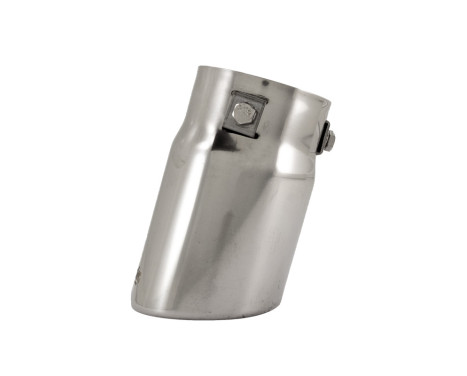 Simoni Racing Exhaust Tip Round/Slanted Stainless Steel - Diameter 76mm - Length 128mm - Mounting 68mm, Image 10