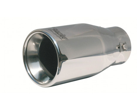Simoni Racing Exhaust Tip Round Stainless Steel - Diameter 100 - Length 200mm - Mounting 48 - 73 mm