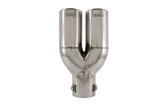 Simoni Racing Uitlaatsierstuk Dual Round RVS - Diameter 63- Length 220mm - Mounting 60mm, Image 5