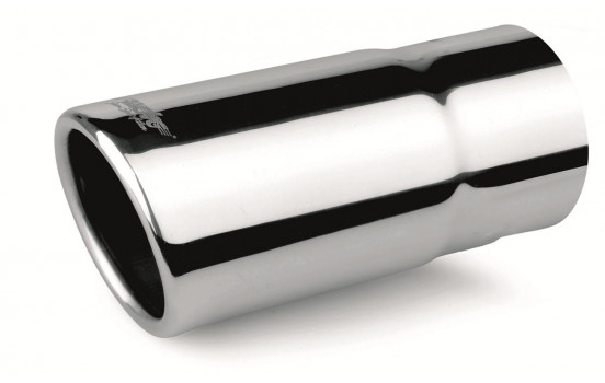 Simoni Racing Uitlaatsierstuk Round / Skewed RVS - Diameter 63mm - Length 140mm - Mounting 58mm