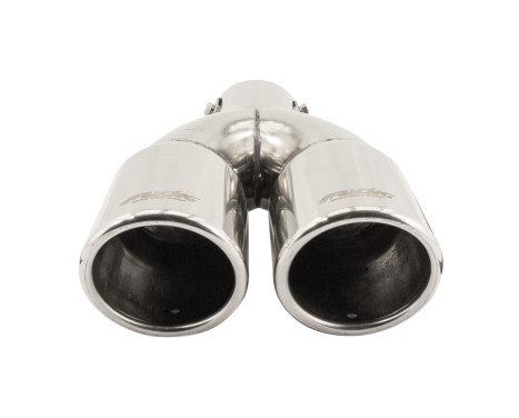 Tail Pipe Dual Round / Oblique SS Diameter 76mm - 9 inches / Inlet Dia. 58mm Simoni Racing, Image 3