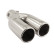 Tail Pipe Dual/Twin Round Stainless Diameter 63mm - 9 inches / Inlet Dia. 60mm Simoni Racing, Thumbnail 4