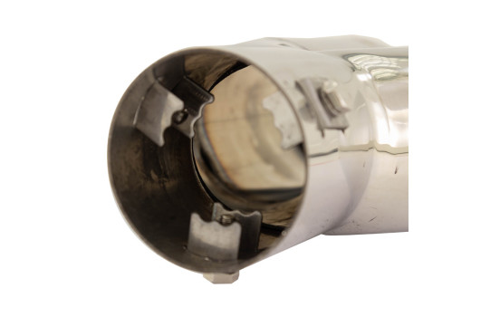 Tail Pipe Dual/Twin Round Stainless Diameter 63mm - 9 inches / Inlet Dia. 60mm Simoni Racing, Image 7