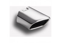 Tail Pipe Left Rectangle 105x80mm - 8 inches / Inlet Dia. 50-60mm - Stainless Ulter Sport