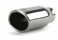 Tail Pipe Oval / Oblique SS - 77x72 - 6 inches / Inlet Dia. - 65mm Simoni Racing