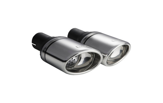 Tail Pipe Right Oval 120x80mm - 5 inches / Inlet Dia. 50mm - Stainless Ulter Sport, Image 2