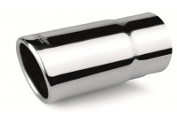 Tail Pipe Round / Skewed - Diameter 63mm - 6 inches / Inlet Dia. 58mm Stainless Simoni Racing