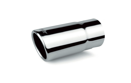 Tail Pipe Round / Skewed - Diameter 63mm - 6 inches / Inlet Dia. 58mm Stainless Simoni Racing, Image 2