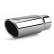 Tail Pipe Round / Skewed Diameter 76mm - 7 inches / Inlet Dia. 37 - 63 mm - Stainless Simoni Racing