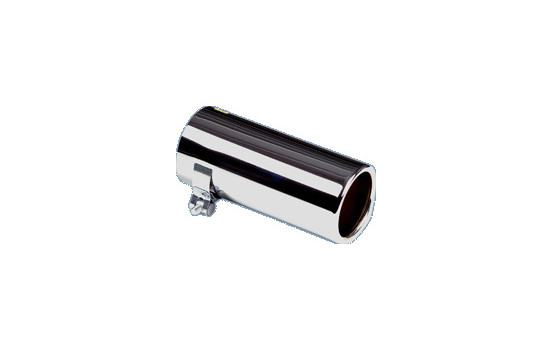 Uitlaatsierstuk RVS - round 76mm - length 170mm - 50-60mm connection, Image 2