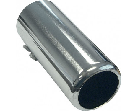 Uitlaatsierstuk Steel / Chrome - round 60mm - length 150mm - 53-57mm connection