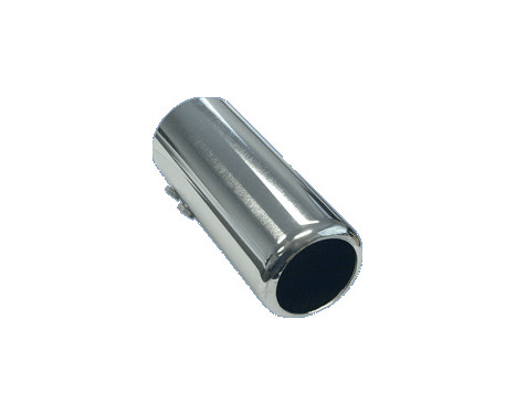 Uitlaatsierstuk Steel / Chrome - round 60mm - length 150mm - 53-57mm connection, Image 2