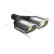 Ulter Sport Exhaust Tip - Dual Oval 120x80mm Angled - Length 250mm - Mounting ->50mm - Stainless Steel, Thumbnail 3