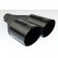 Ulter Sport Exhaust Tip - Dual Round 80mm Angled - Length 280mm - Assembly ->55mm - Black
