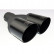 Ulter Sport Exhaust Tip - Dual Round 90mm Angled - Length 280mm - Mounting ->55mm - Black