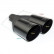 Ulter Sport Exhaust Tip - Dual Round 90mm Angled - Length 280mm - Mounting ->55mm - Black, Thumbnail 2