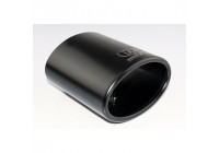 Ulter Sport Exhaust Tip - Oval 120x80mm - Length 120mm - Assembly 50-70mm - Black stainless steel