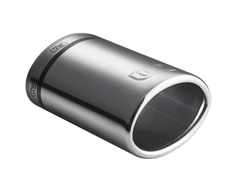Ulter Sport Exhaust Tip - Oval 120x80mm - Length 120mm - Mounting 50 to 70mm - Stainless Steel