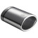 Ulter Sport Exhaust Tip - Oval 120x80mm - Length 120mm - Mounting 50 to 70mm - Stainless Steel, Thumbnail 2