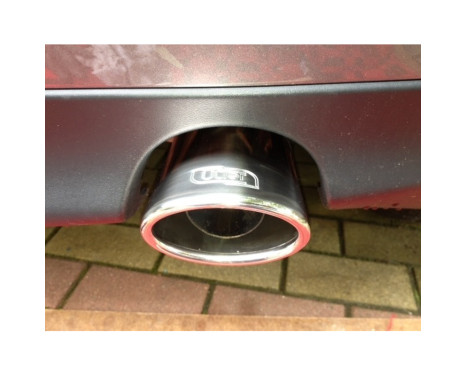 Ulter Sport Exhaust Tip - Oval 95x65mm Angled - Length 120mm - Mounting 40-55mm - Stainless Steel, Image 2