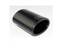 Ulter Sport Exhaust Tip - Oval 95x65mm - Length 120mm - Mounting 40-55mm - Black stainless steel