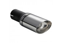 Ulter Sport Exhaust Tip - Oval Race 95x65mm Angled - Length 120mm - Mounting ->50mm - Stainless Steel