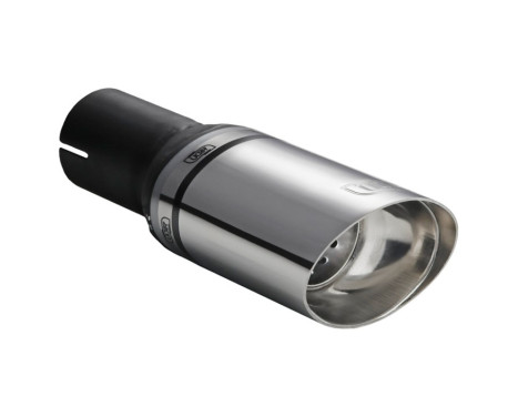Ulter Sport Exhaust Tip - Oval Race 95x65mm Angled - Length 120mm - Mounting ->50mm - Stainless Steel, Image 2