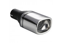 Ulter Sport Exhaust Tip - Rectangle 100x75mm - Length 120mm - Mounting ->50mm - Stainless Steel