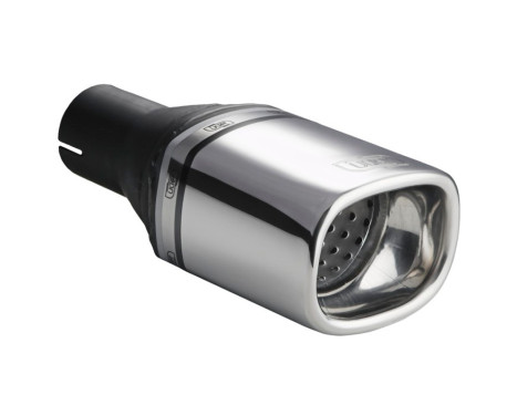 Ulter Sport Exhaust Tip - Rectangle 100x75mm - Length 120mm - Mounting ->50mm - Stainless Steel, Image 2