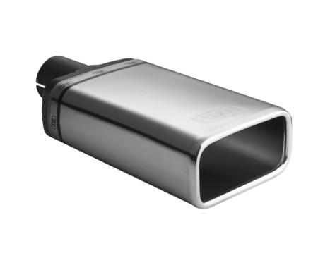 Ulter Sport Exhaust Tip - Rectangle 130x65mm - Length 120mm - Assembly ->50mm - Stainless Steel, Image 2