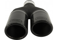 Ulter Sport Exhaust Tip (right) - Dual 70mm - Length 200/180mm - Mounting 50mm - Stainless Steel Black