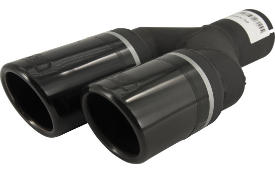 Ulter Sport Exhaust Tip (right) - Dual 70mm - Length 200/180mm - Mounting 50mm - Stainless Steel Black, Image 3