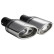 Ulter Sport Exhaust Tip (right) - Oval 120x80mm - Length 120mm - Mounting ->50mm - Stainless Steel, Thumbnail 2