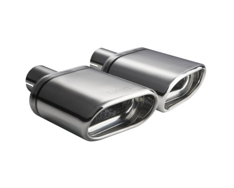 Ulter Sport Exhaust Tip (right) - Oval 145x75mm - Length 140mm - Assembly ->50mm - Stainless Steel, Image 2
