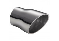 Ulter Sport Exhaust Tip - Round 60mm Angled - Length 110mm - Mounting ->50mm - Stainless Steel