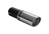 Ulter Sport Exhaust Tip - Round 60mm Angled - Length 140mm - Assembly ->50mm - Stainless Steel