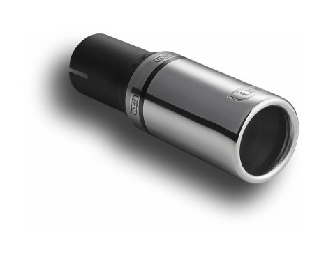 Ulter Sport Exhaust Tip - Round 60mm - Length 90mm - Assembly ->50mm - Stainless Steel