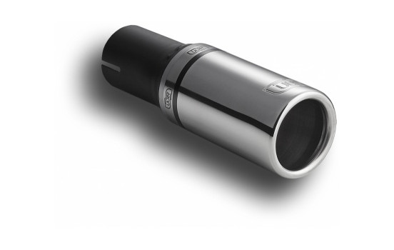 Ulter Sport Exhaust Tip - Round 60mm - Length 90mm - Assembly ->50mm - Stainless Steel
