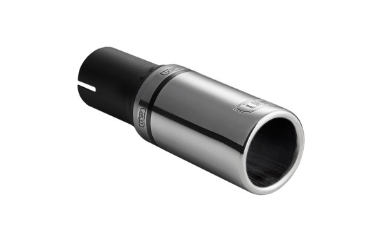 Ulter Sport Exhaust Tip - Round 60mm - Length 90mm - Assembly ->50mm - Stainless Steel, Image 2