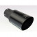 Ulter Sport Exhaust Tip - Round 80mm Angled - Length 180mm - Assembly ->55mm - Black Stainless Steel