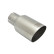 Ulter Sport Exhaust Tip - Round 80mm Angled - Length 180mm - Mounting ->50mm - Brushed