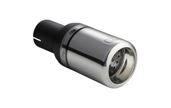 Ulter Sport Exhaust Tip - Round 80mm Big Rim - Length 80mm - Mounting ->50mm - Stainless Steel