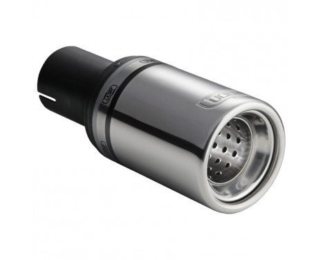 Ulter Sport Exhaust Tip - Round 80mm - Length 120mm - Assembly ->50mm - Stainless Steel