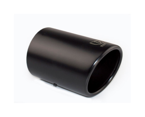 Ulter Sport Exhaust Tip - Round 80mm - Length 120mm - Mounting 45-65mm - Black Stainless Steel