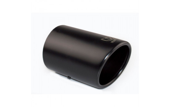Ulter Sport Exhaust Tip - Round 80mm - Length 120mm - Mounting 45-65mm - Black Stainless Steel