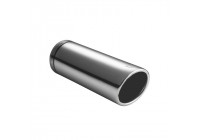 Ulter Sport Exhaust Tip - Round 90mm Angled - Length 120mm - Mounting 65-80mm - Stainless Steel