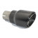Ulter Sport Exhaust Tip - Round Ø90mm RS - Length 170mm - Mounting ->55mm - Stainless Steel Black