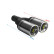 Ulter Sport Uitlaatsierstuk - Double Round Ø80mm - Length 200mm - Mounting -> 50mm - stainless steel, Thumbnail 3