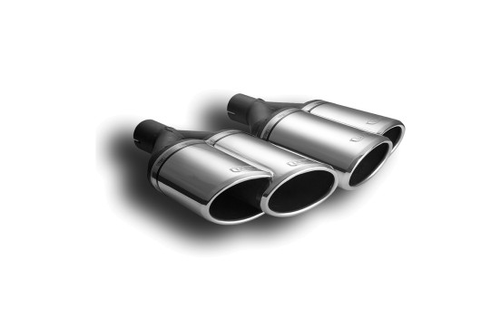 Ulter Sport Uitlaatsierstuk (left) - Dual Oval - Diameter 160x65mm - Length 200mm - Mounting 50mm, Image 2